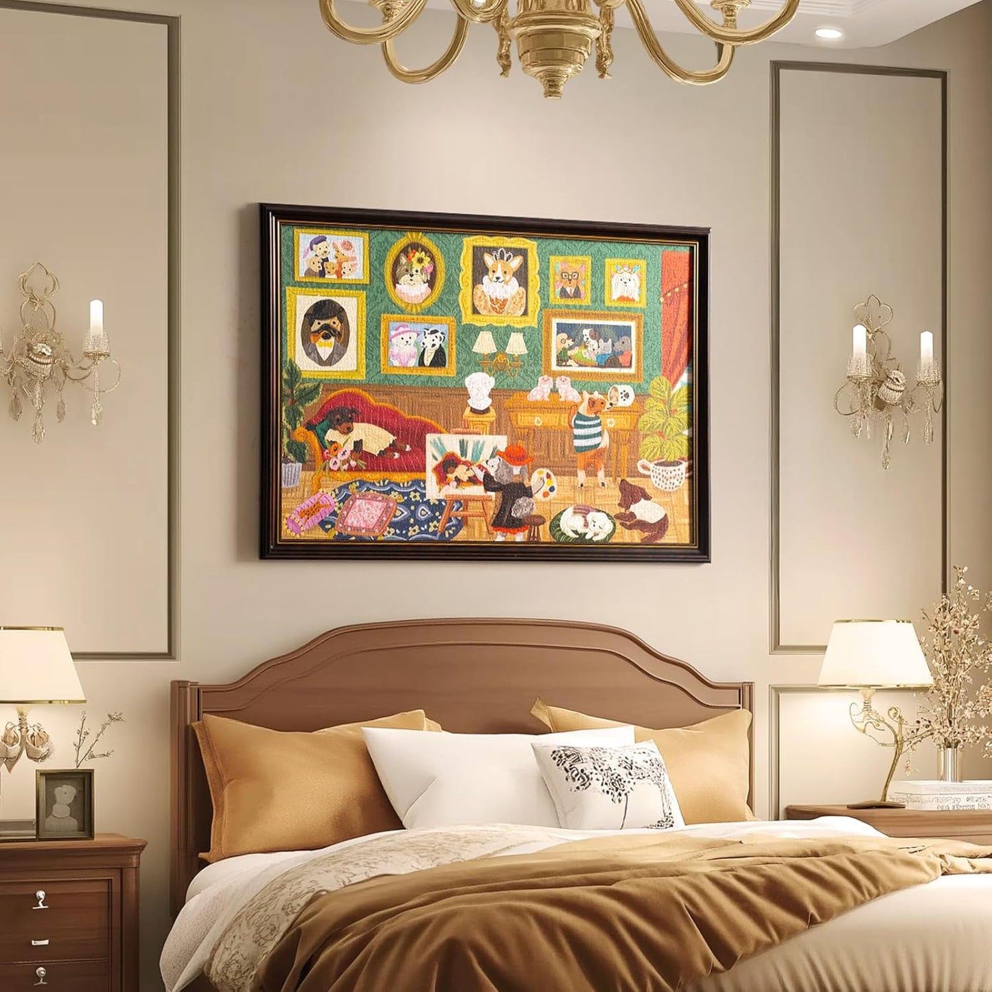 Rolife Doggie Art Gallery 1000 Piece Jigsaw Puzzle PT008