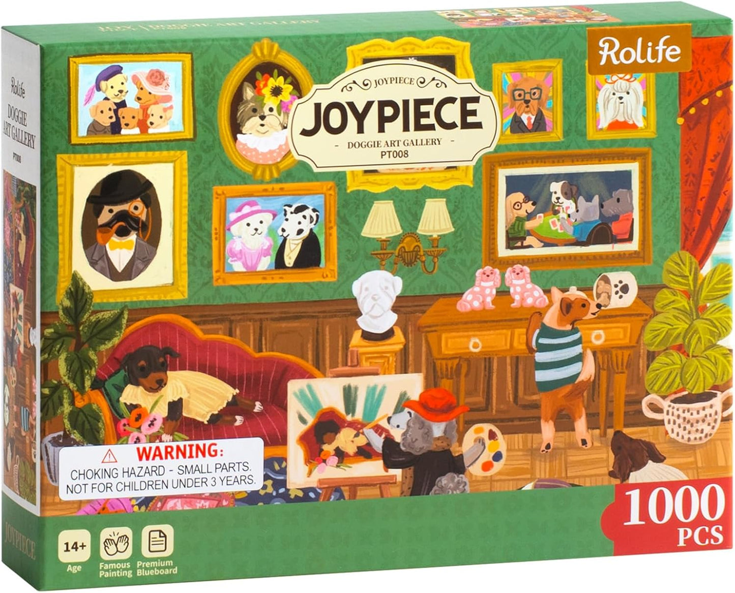 Rolife Doggie Art Gallery 1000 Piece Jigsaw Puzzle PT008