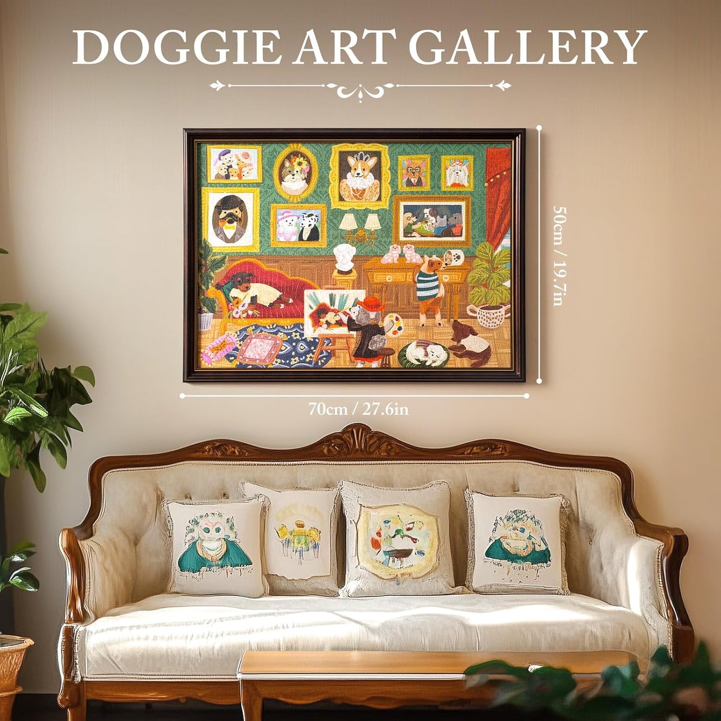 Rolife Doggie Art Gallery 1000 Piece Jigsaw Puzzle PT008