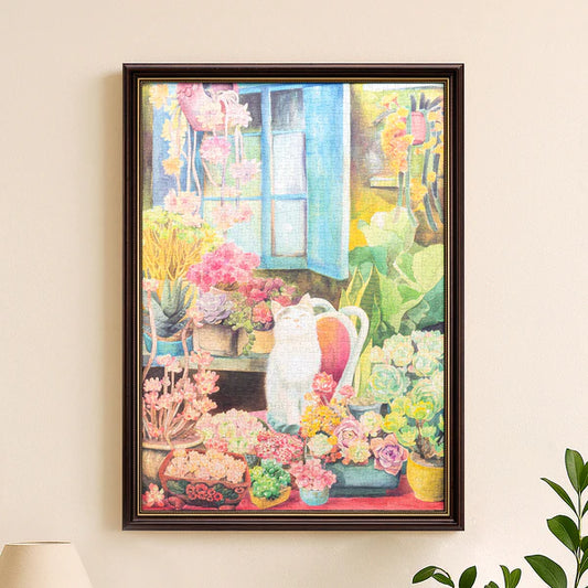 Rowood Cat’s Plant Yard 1000 Piece Jigsaw Puzzle PT012