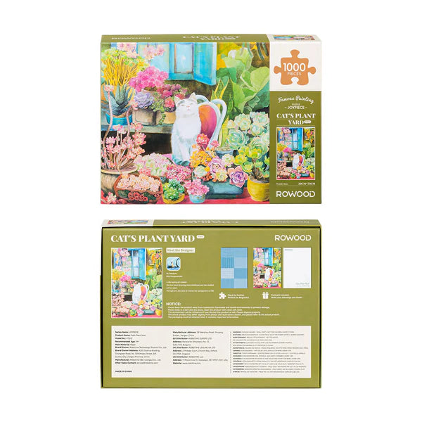 Rowood Cat’s Plant Yard 1000 Piece Jigsaw Puzzle PT012