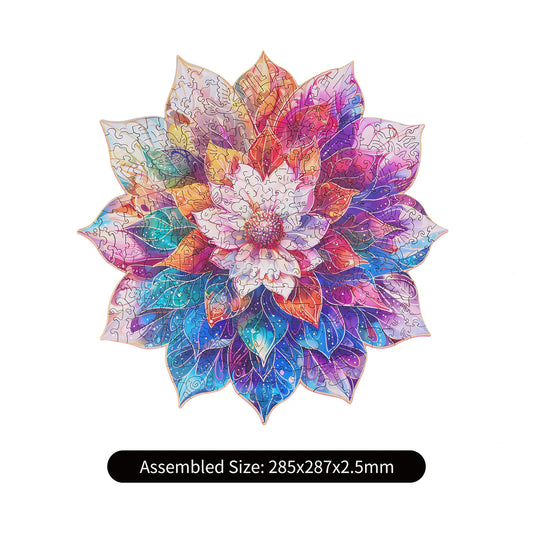 Rowood Mystic Mandala Flower Wooden Jigsaw Puzzle TA001