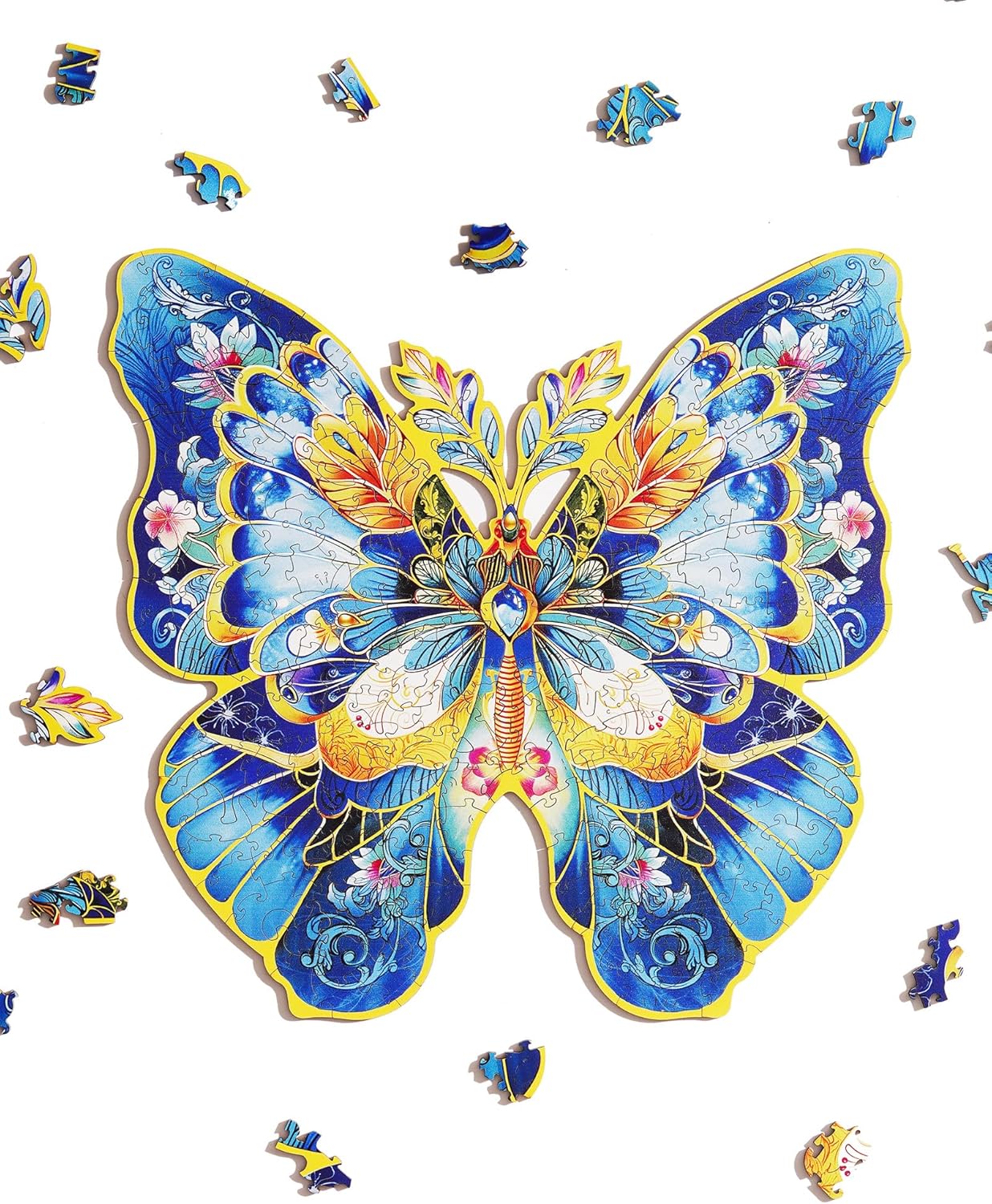 Rowood Morpho Helena Flower Wooden Jigsaw Puzzle TA003
