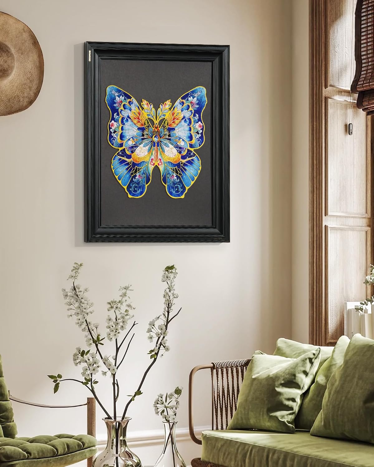 Rowood Morpho Helena Flower Wooden Jigsaw Puzzle TA003