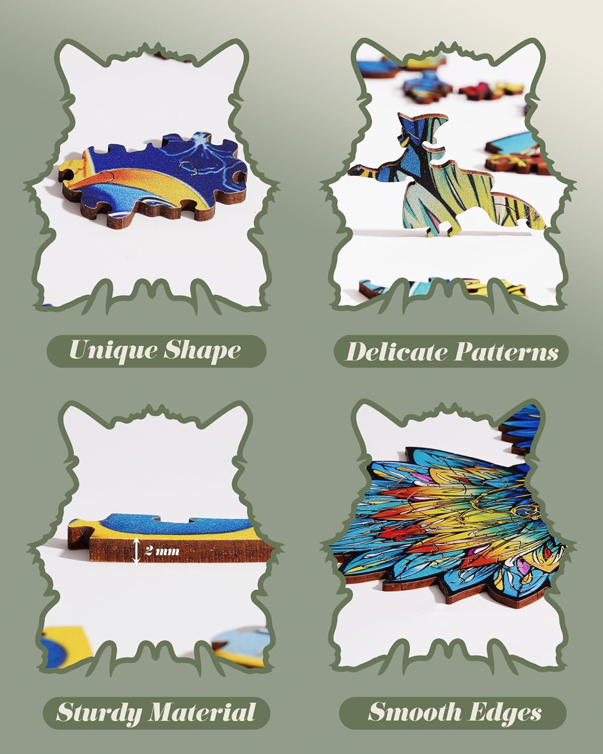 Rowood Owl Wooden Jigsaw Puzzle TA004