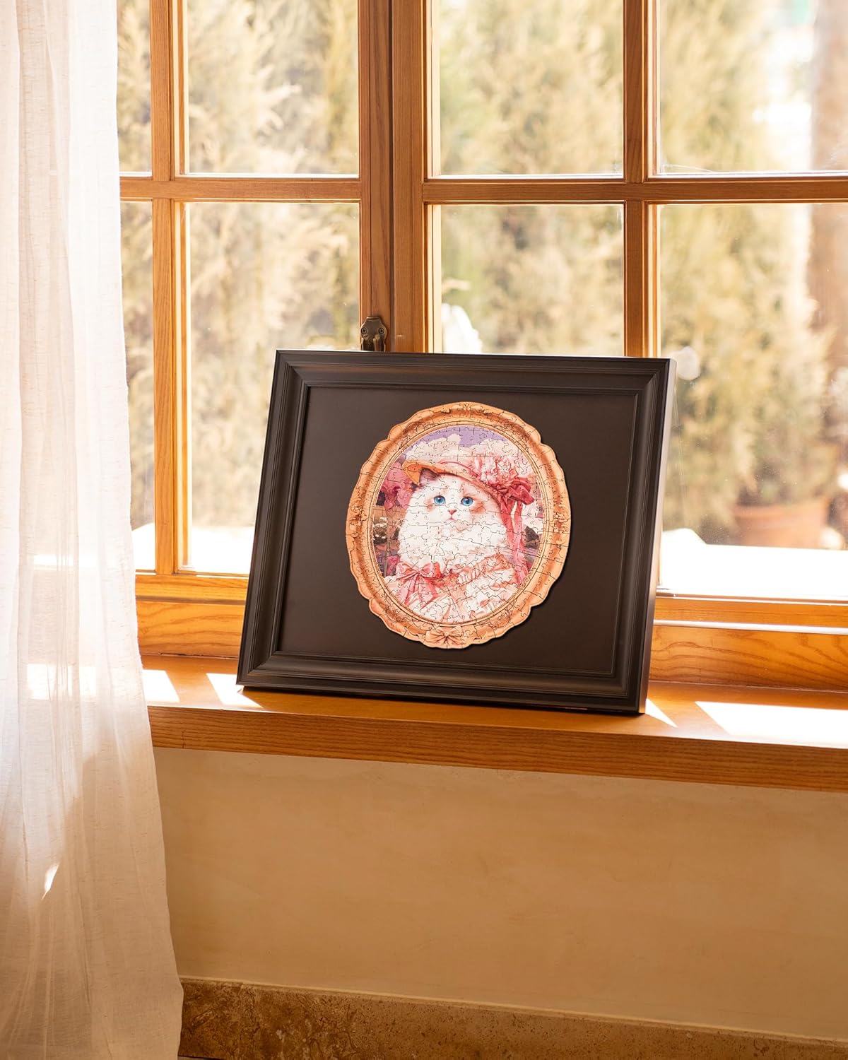 Rowood Springtime Kitty Portrait Wooden Jigsaw Puzzle TA005