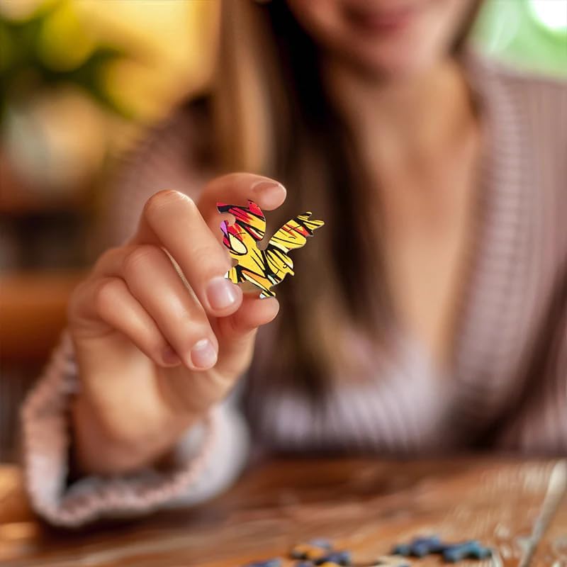 Rowood Springtime Kitty Portrait Wooden Jigsaw Puzzle TA005