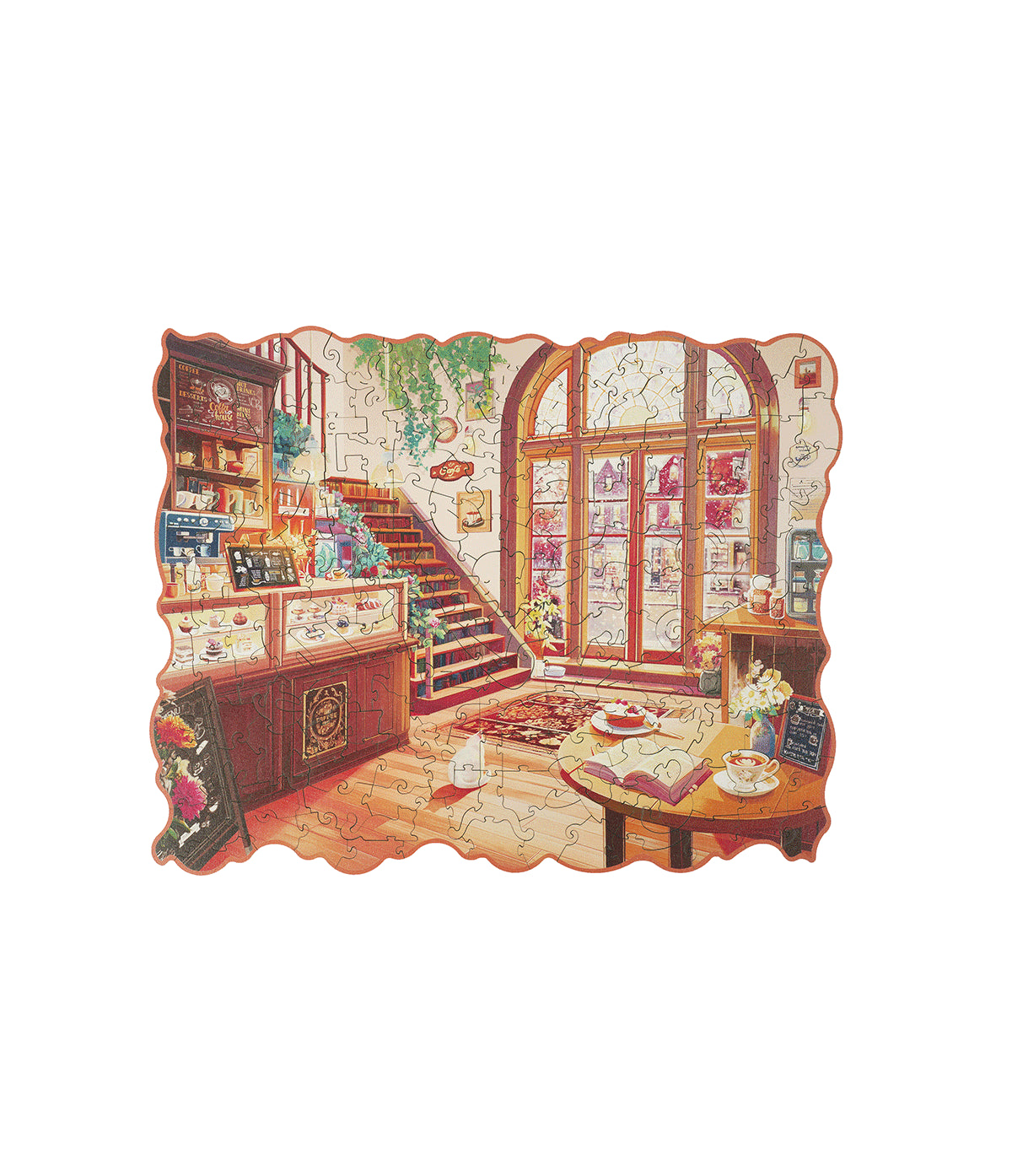 Rowood Cozy Winter Café Wooden Jigsaw Puzzle TA006