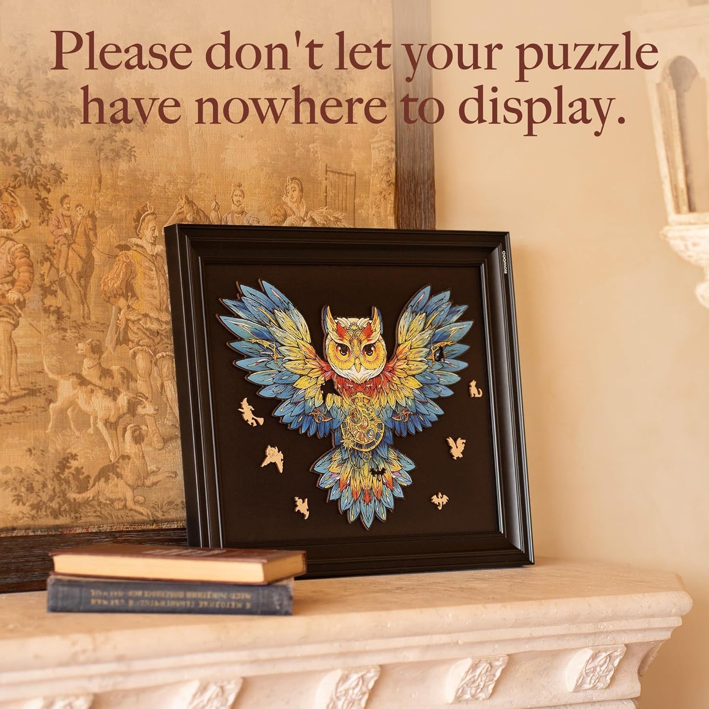 Rowood Black Vintage Puzzle Frame TAK002