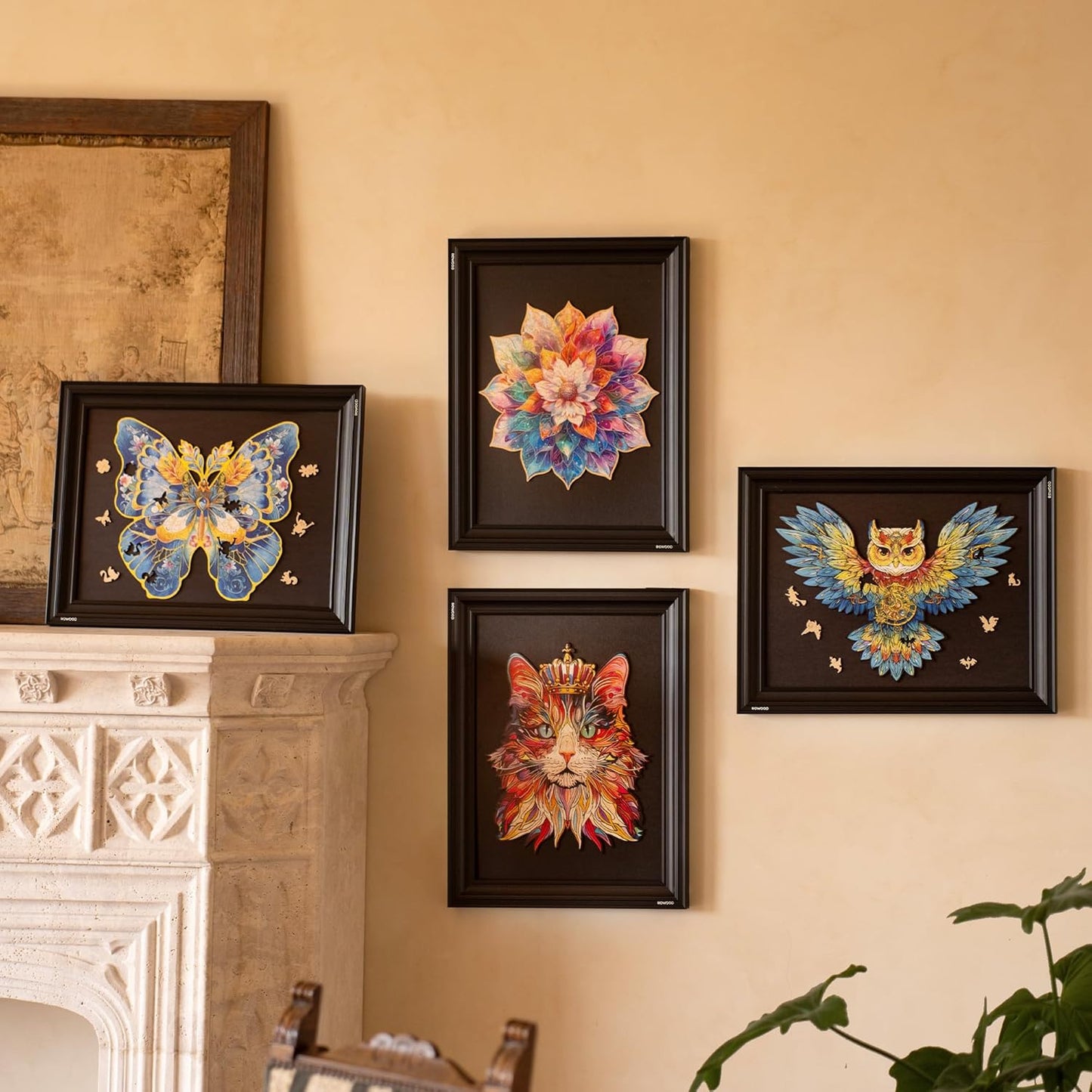 Rowood Black Vintage Puzzle Frame TAK002