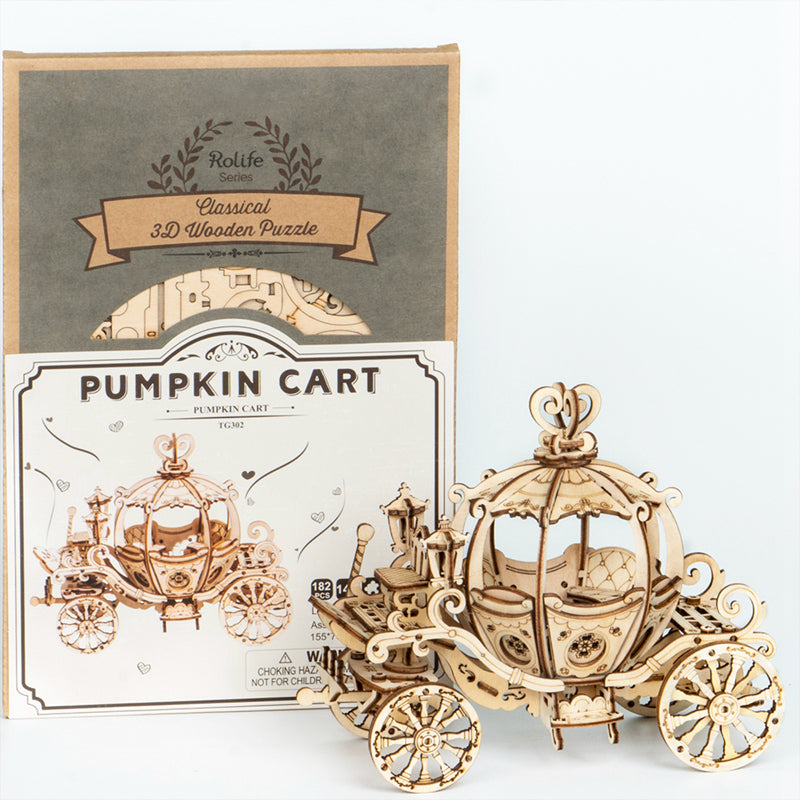 Rolife Pumpkin Carriage 3D Wooden Puzzle TG302