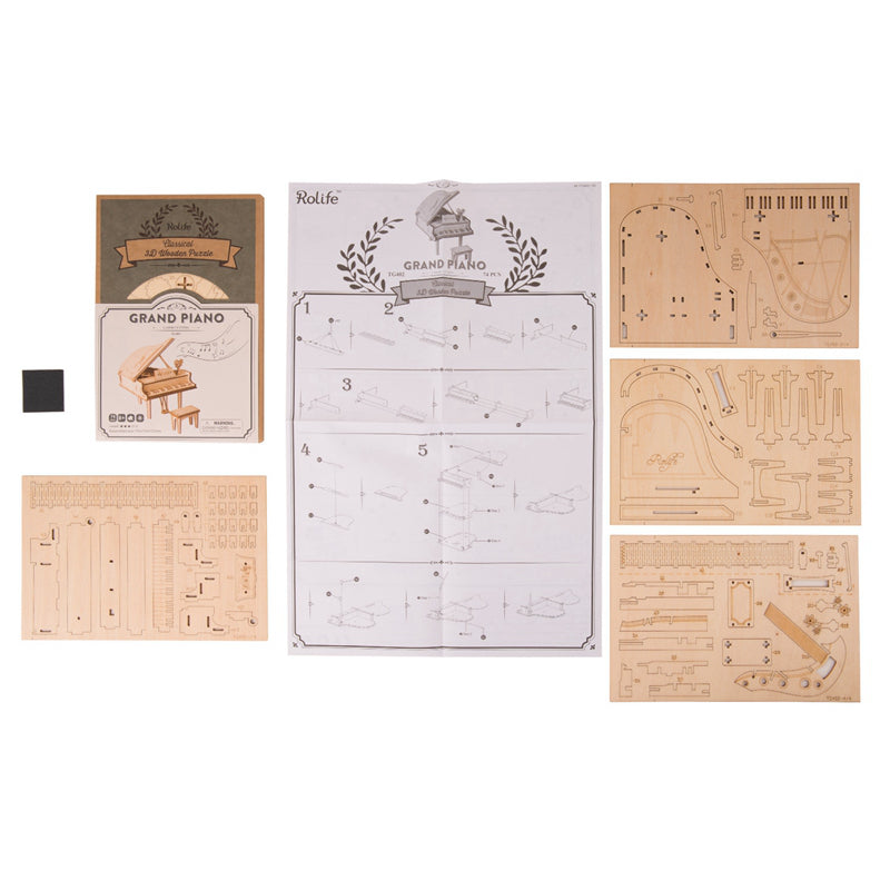 Rolife Grand Piano 3D Wooden Puzzle TG402