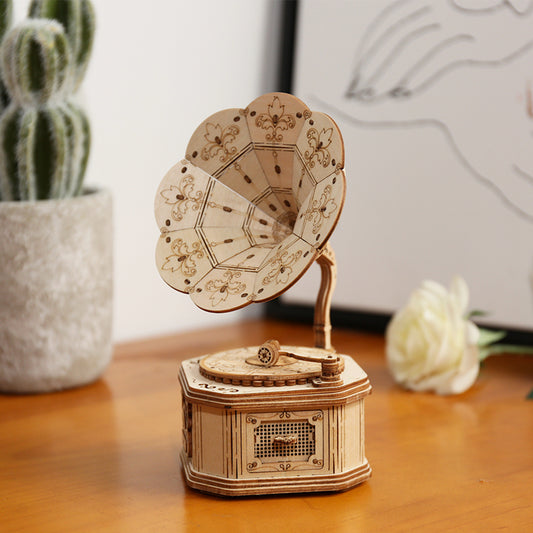 ROLIFE DIY Crank Classic Gramophone TG408