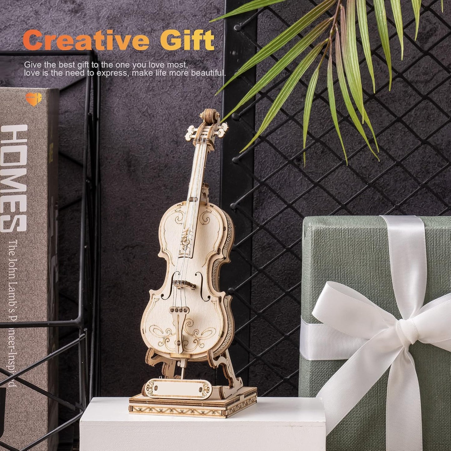 Rolife Cello DIY Wooden 3D Puzzle TG411