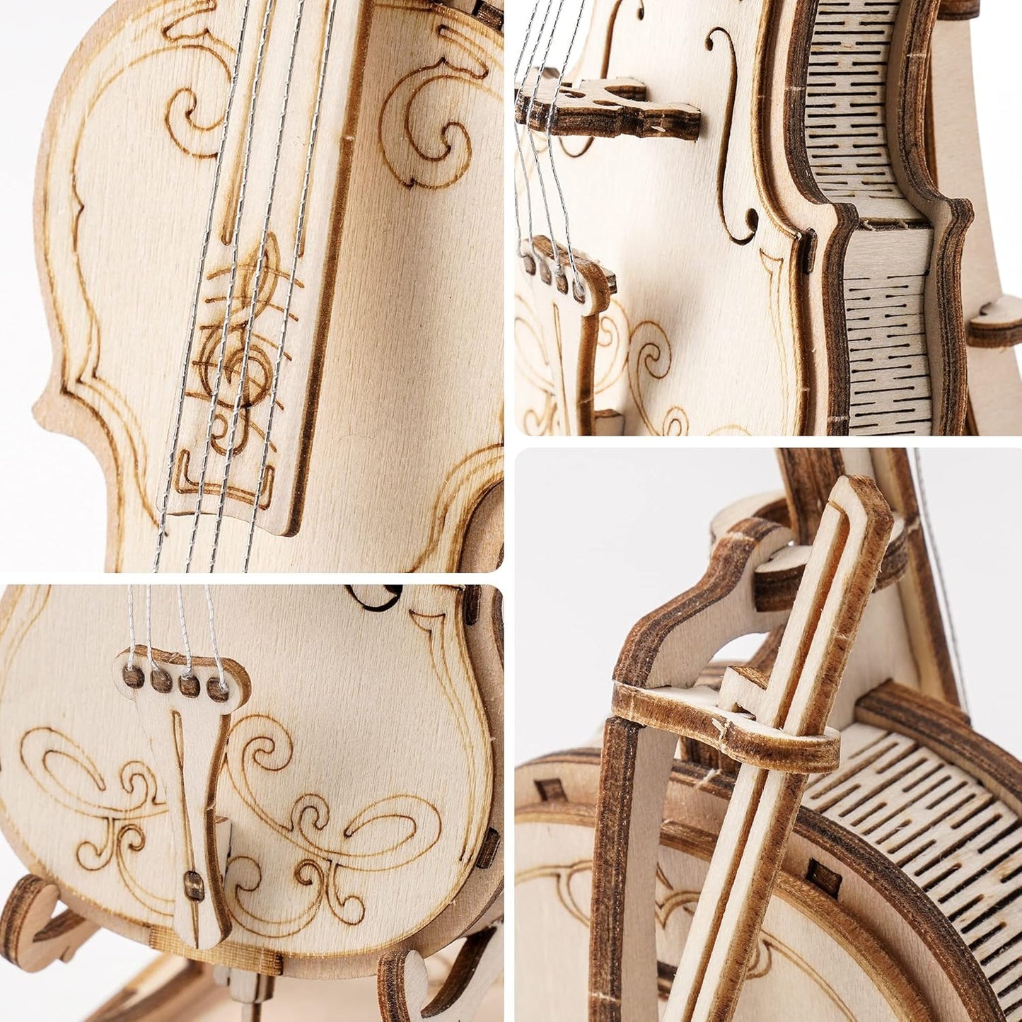 Rolife Cello DIY Wooden 3D Puzzle TG411