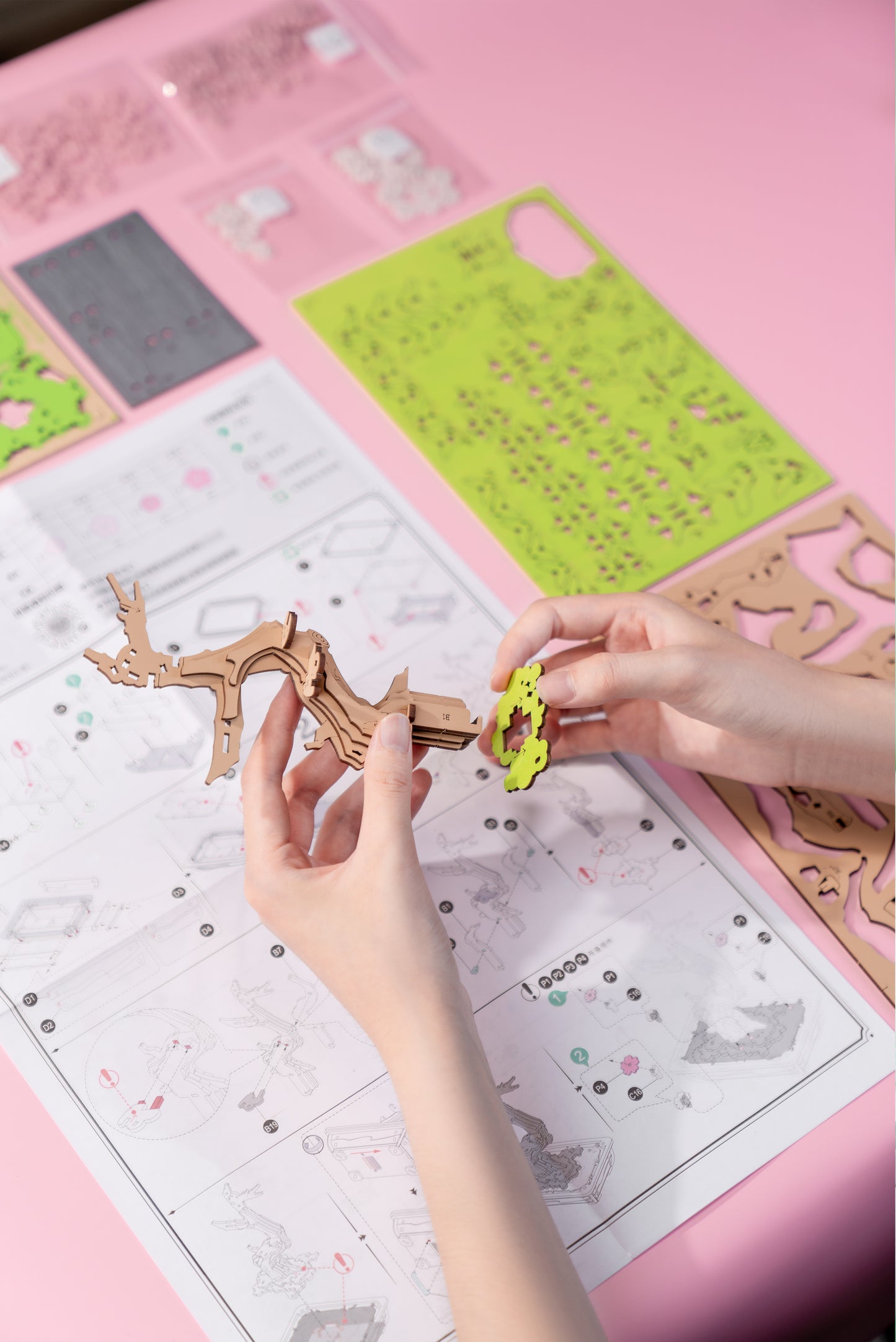 Rolife Sakura Bonsai DIY 3D Wooden Puzzle TG415
