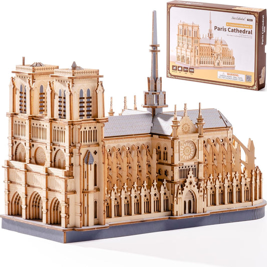 Rowood Paris Cathedral 3D Wooden Puzzle TG511