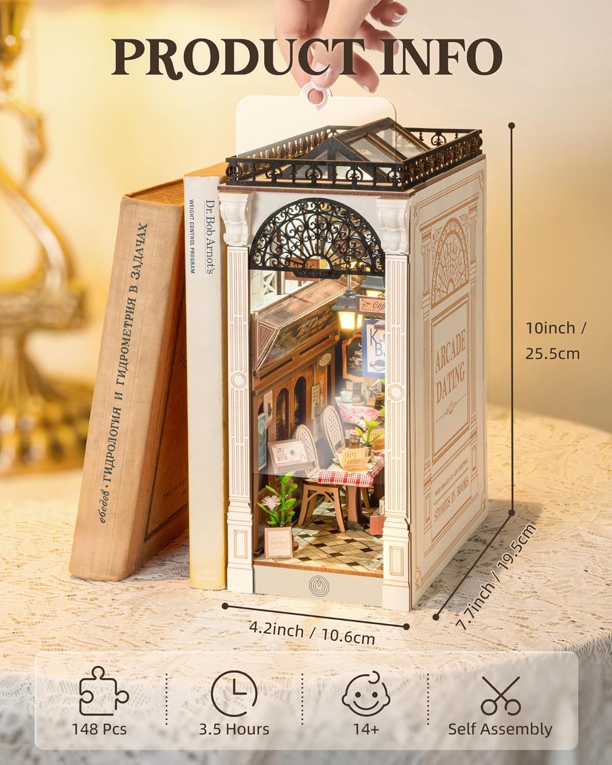 Rolife Arcade Dating DIY Book Nook Shelf Insert Kit TGB10