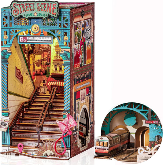 Rolife Street Scene DIY Book Nook Shelf Insert TGB13