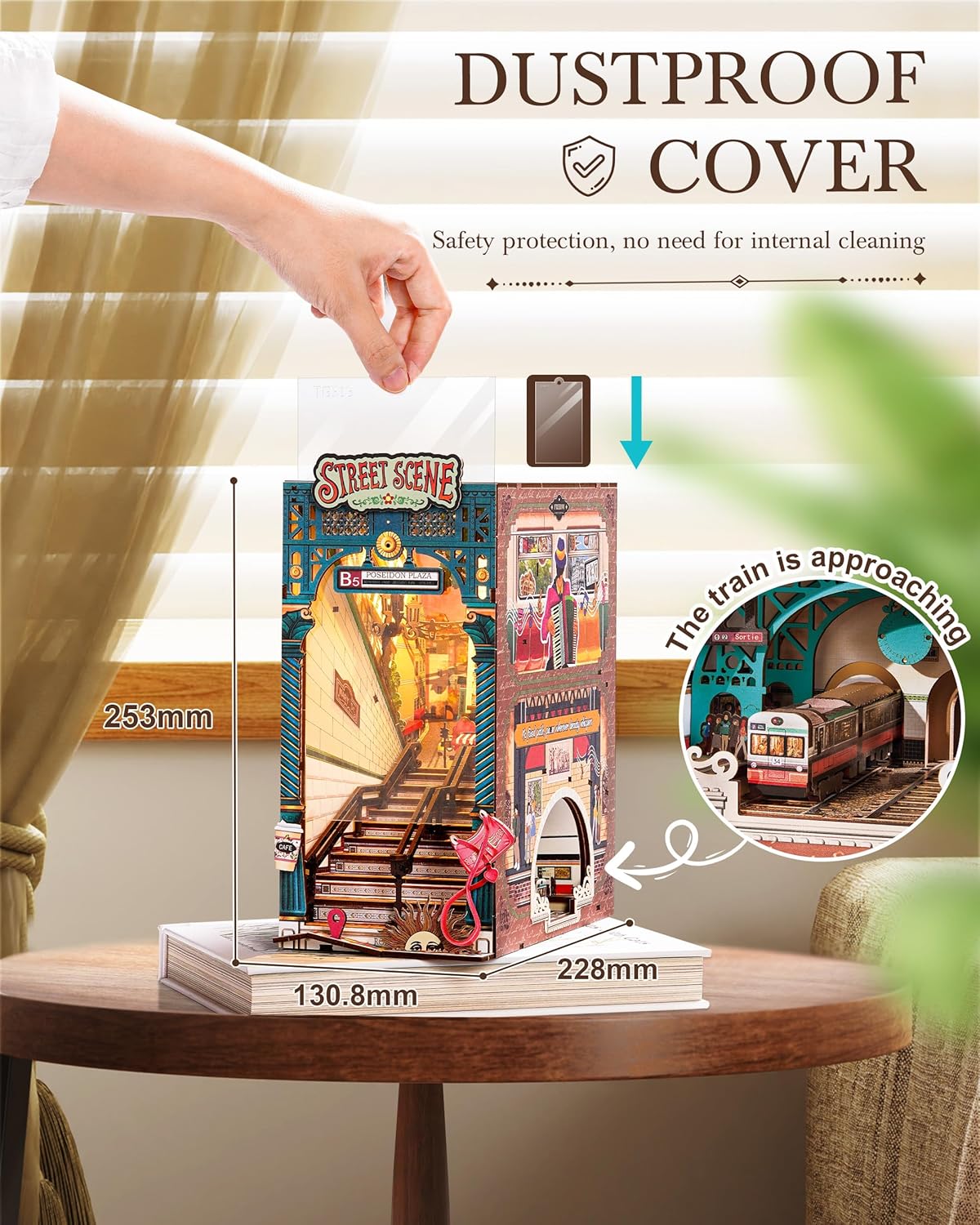 Rolife Street Scene DIY Book Nook Shelf Insert TGB13