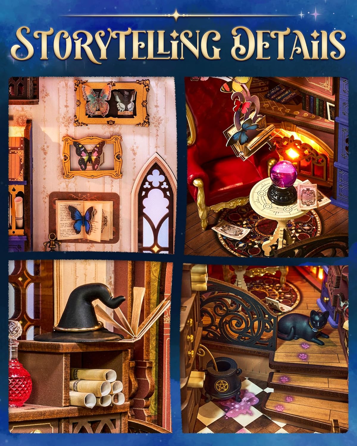 Rolife Magic Fantasy Corner Book Nook TGB14