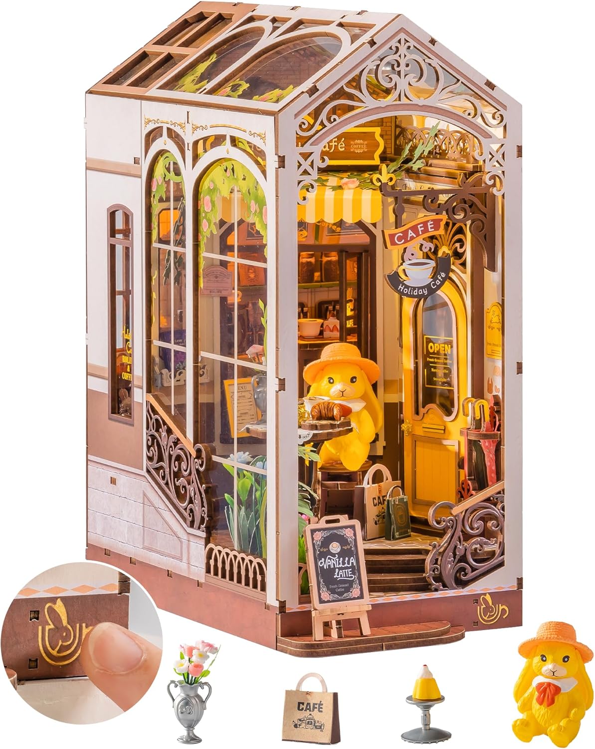 Rolife Holiday Cafe Book Nook TGB15