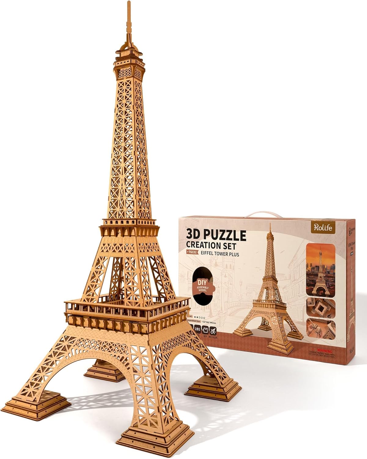 Rolife Eiffel Tower Plus 3D Wooden Puzzle TGC02