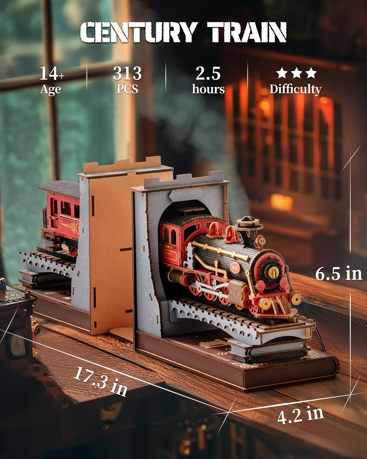 Rolife Century Train DIY Book Nook TGE01