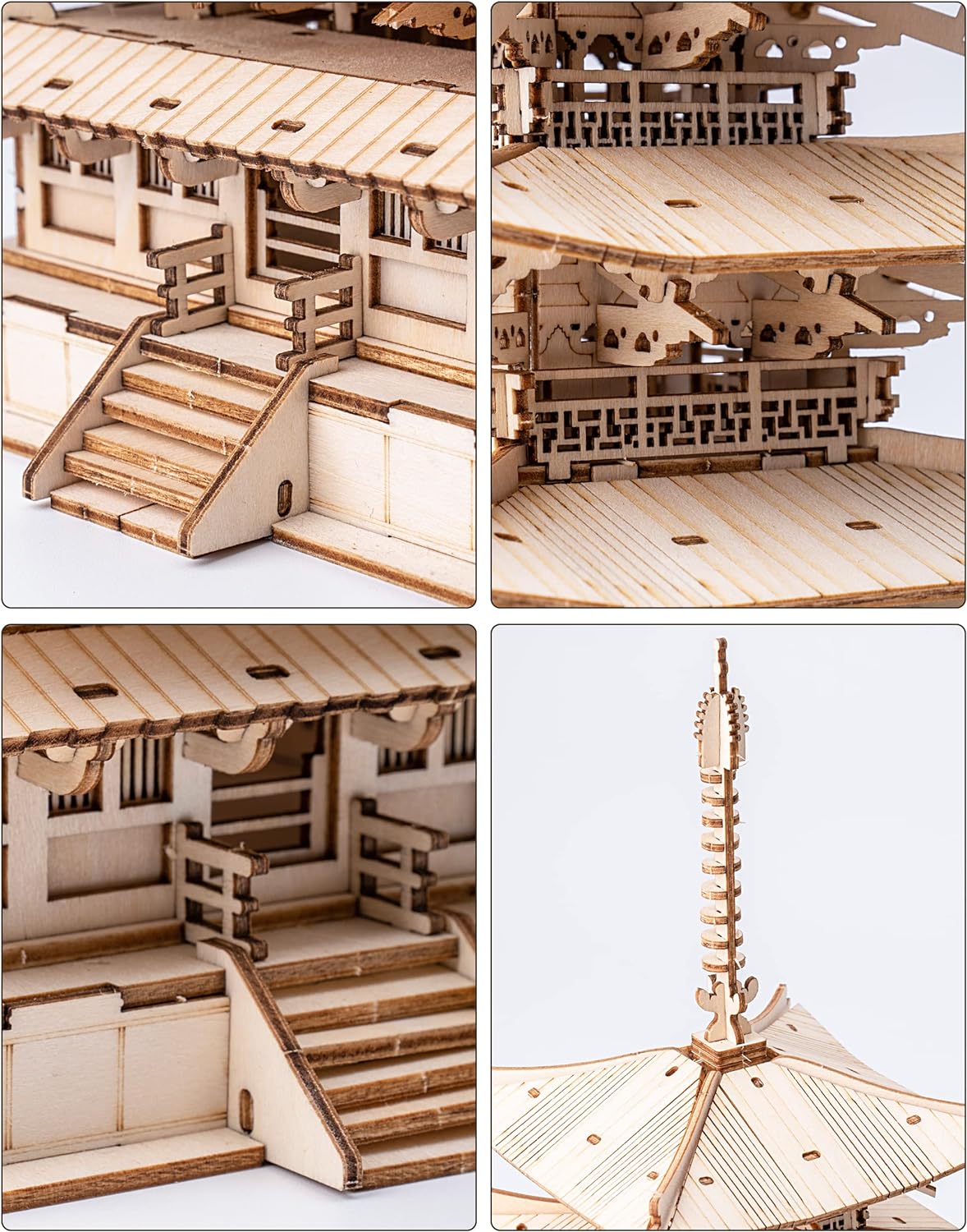 Rolife DIY Five-storied Pagoda 3D Wooden Puzzle TGN02