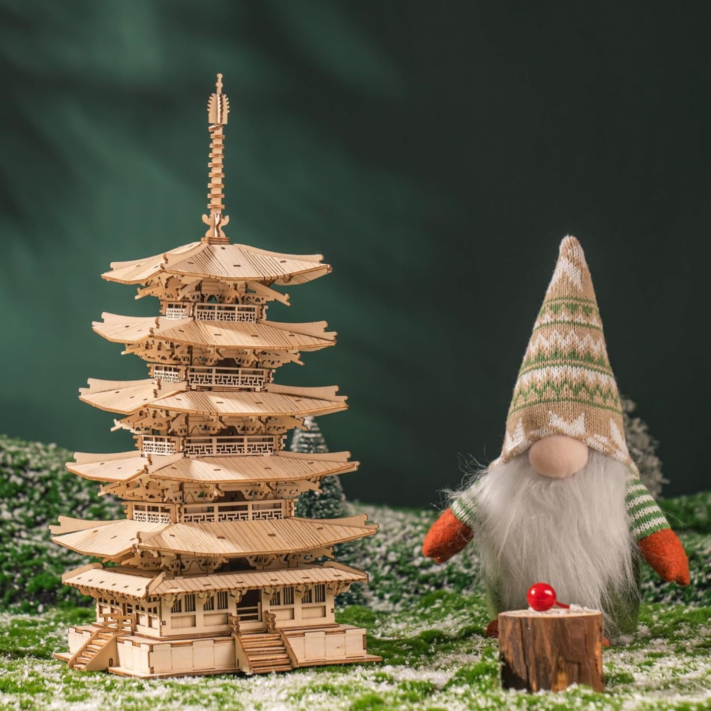 Rolife DIY Five-storied Pagoda 3D Wooden Puzzle TGN02