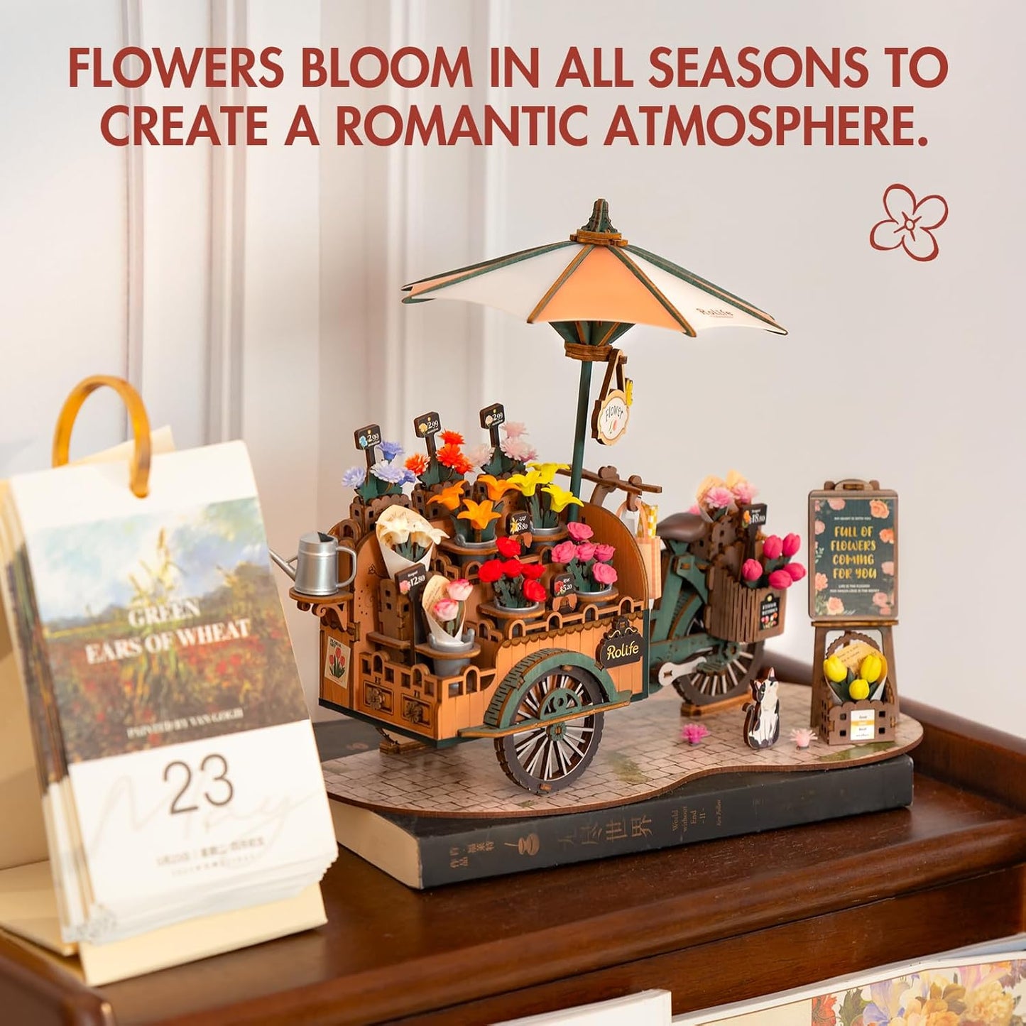 Rolife Blossom Cart 3D Wooden Puzzle TGS03