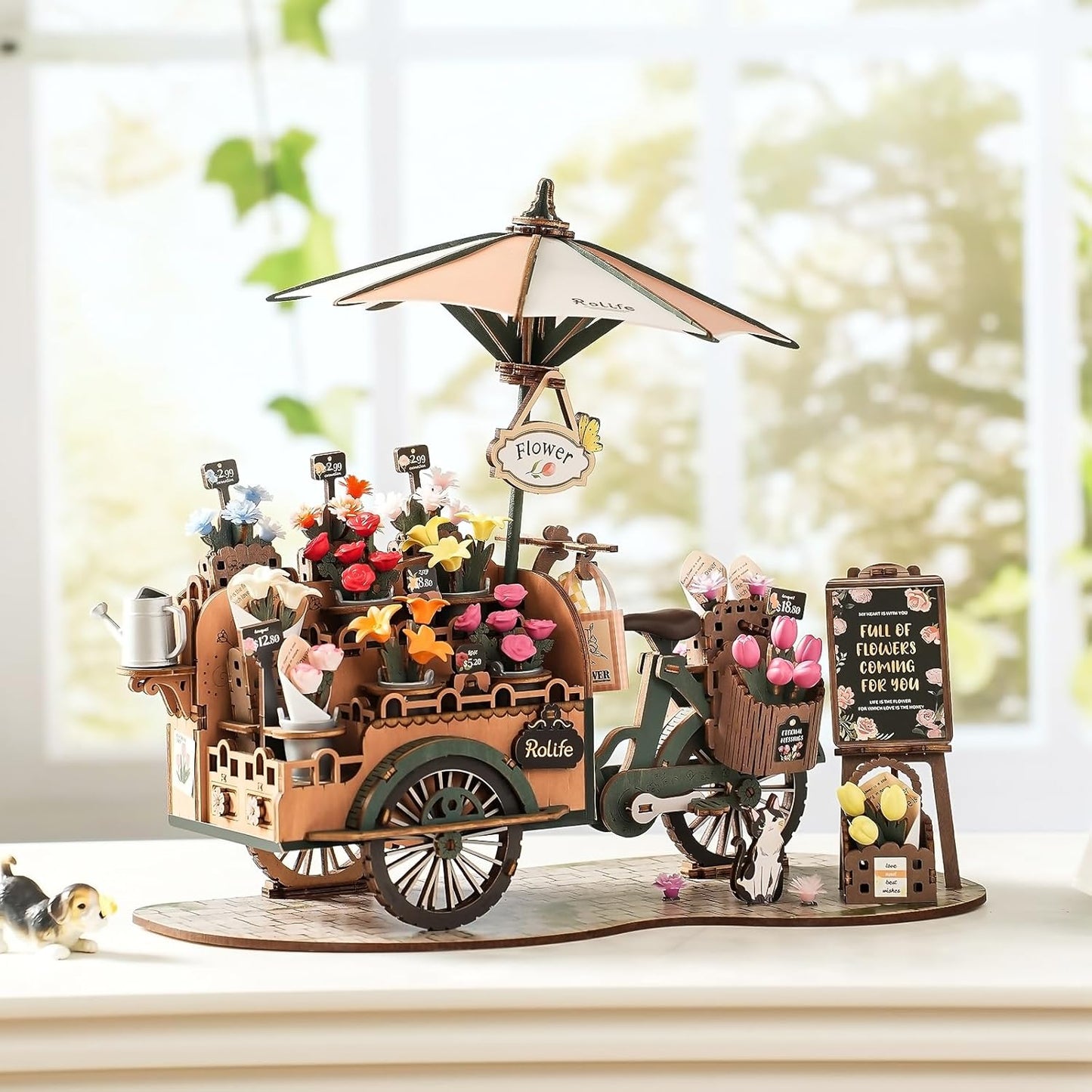 Rolife Blossom Cart 3D Wooden Puzzle TGS03