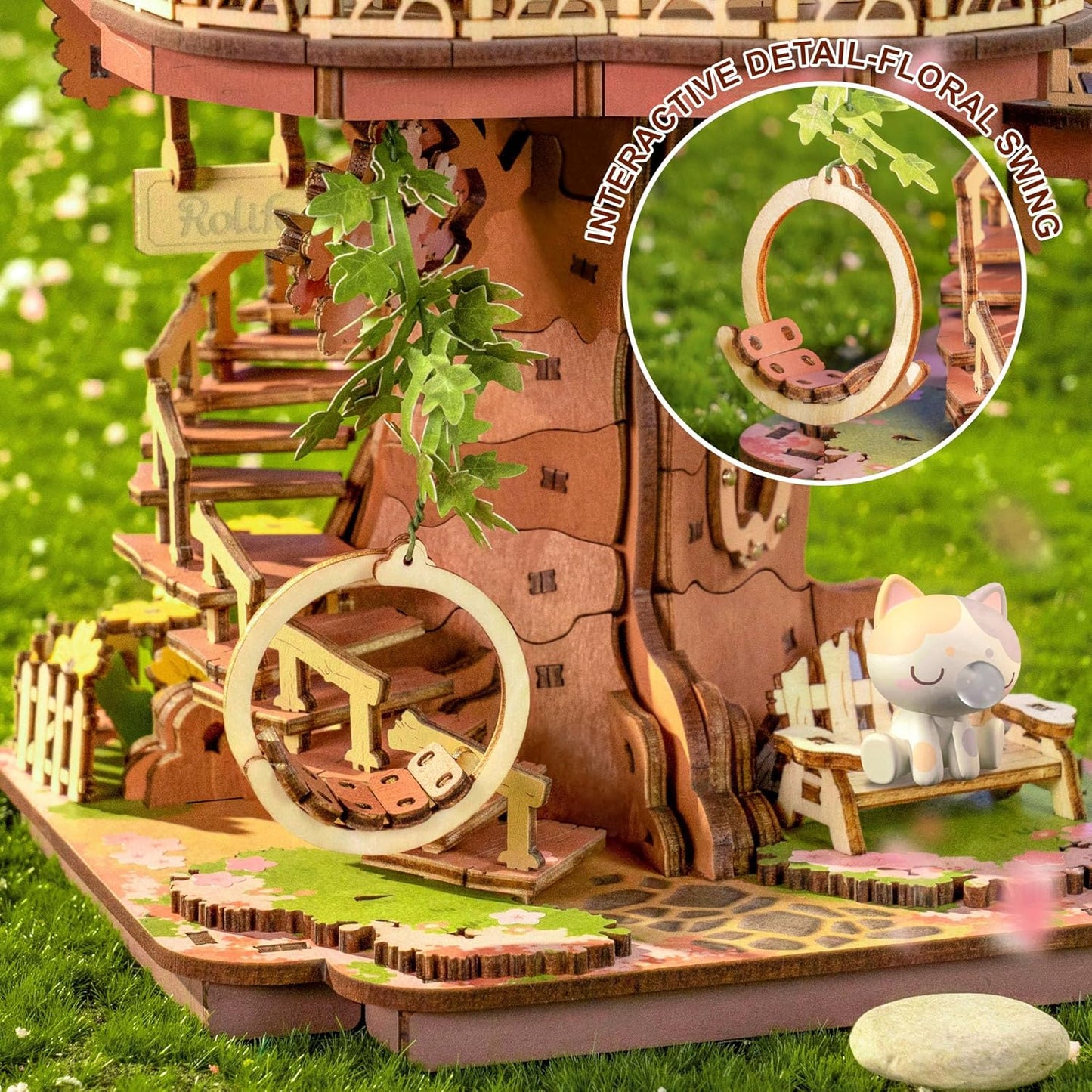 Rolife Sakura Tree House DIY Wooden 3D Puzzle TGS04