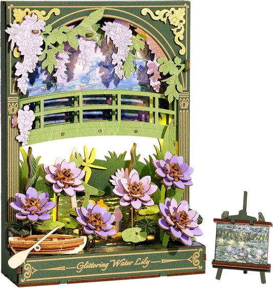 Rowood Glittering Water Lily Wall Art 3D Wooden Puzzle TH001