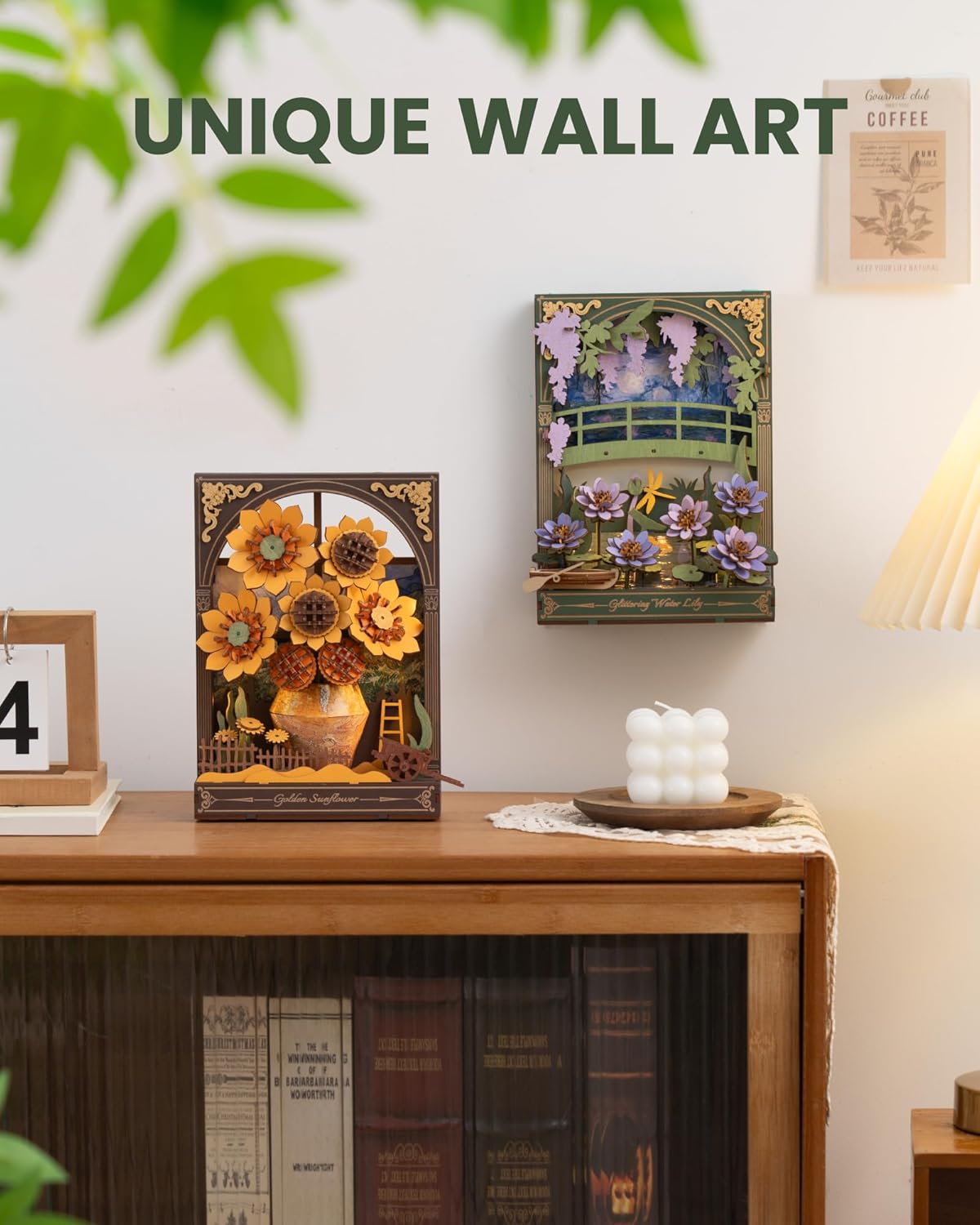 Rowood Glittering Water Lily Wall Art 3D Wooden Puzzle TH001