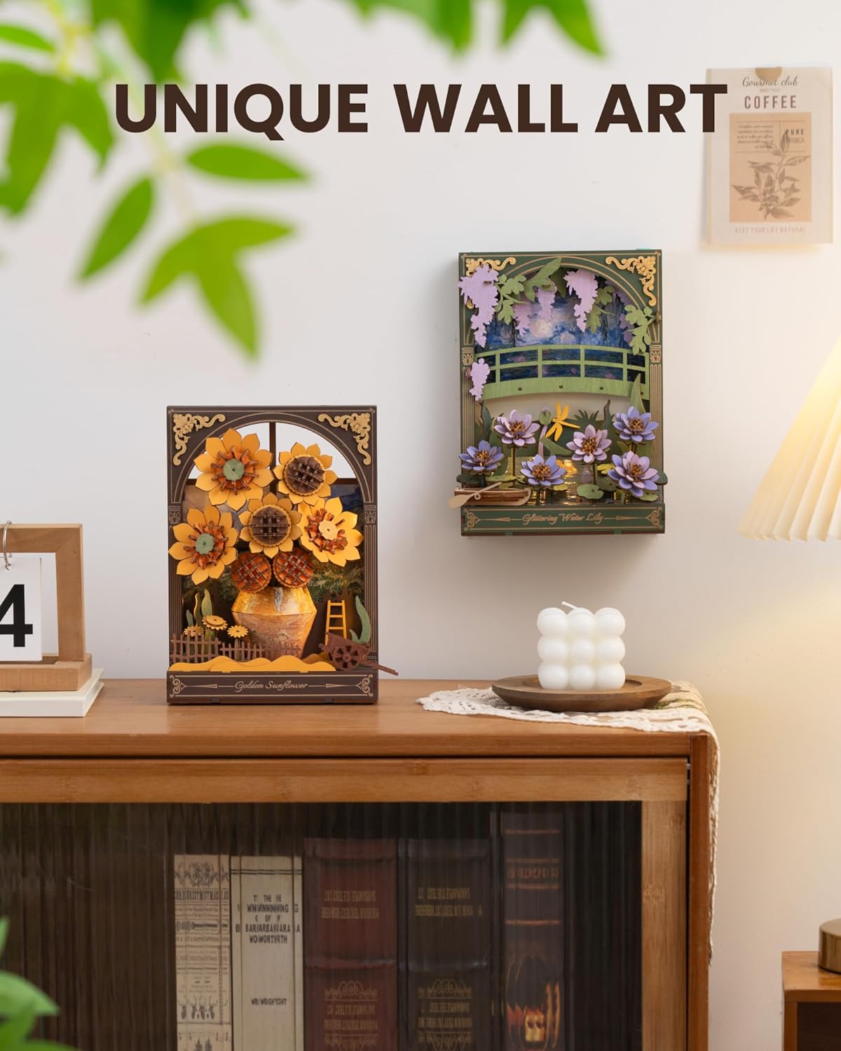 Rowood Golden Sunflower Wall Art 3D Wooden Puzzle TH002