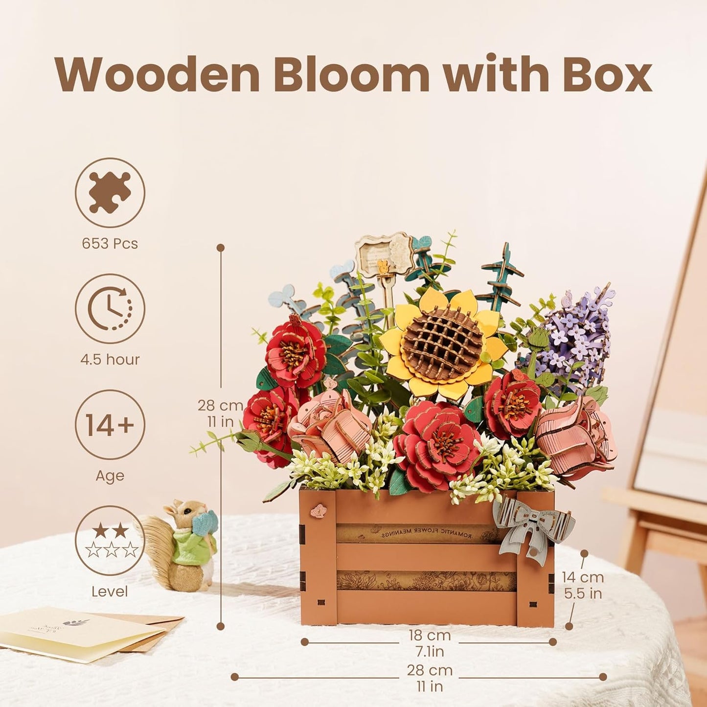 Rowood Bloom Box DIY 3D Wooden Puzzle TW02H