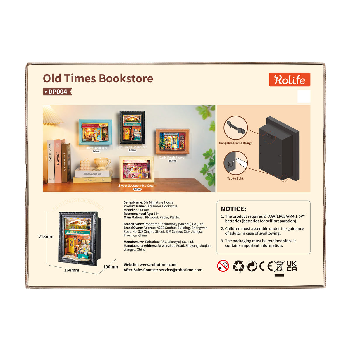 Rolife Old Times Bookstore DP004